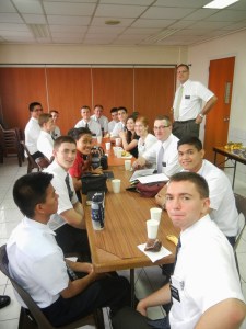 Eating breakfast...looks like Costco's influence can be felt around the world (I am referring to the Costco muffin in the photo!)