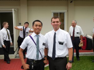 Hunter and his first companion, Elder Esmejarde