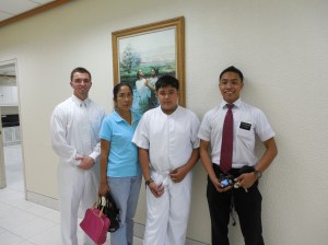 Hunter & Young man ready for his baptism.
