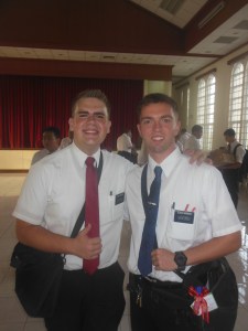 Elder Hunter Burbidge with his Zone Leader, Elder Jordan Anderson from Puyallup!