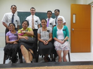 Elder Burbidge and his previous district prior to transfers.