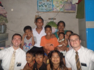 The Lachica Family with me and Elder Collins.